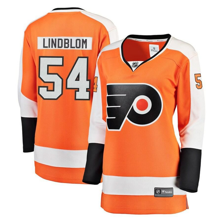 Oskar Lindblom Philadelphia Flyers Fanatics Branded Women's Breakaway Player Jersey - Orange