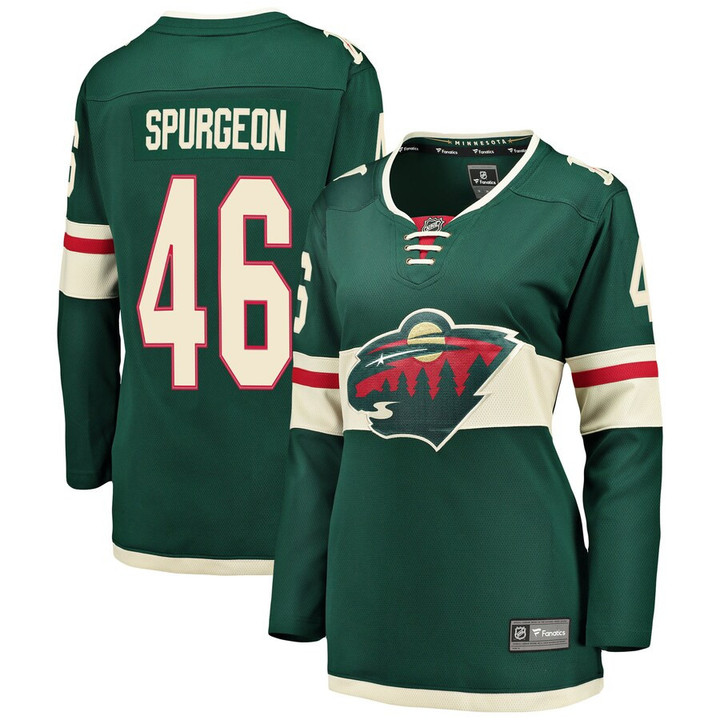Jared Spurgeon Minnesota Wild Fanatics Branded Women's Breakaway Player Jersey - Green