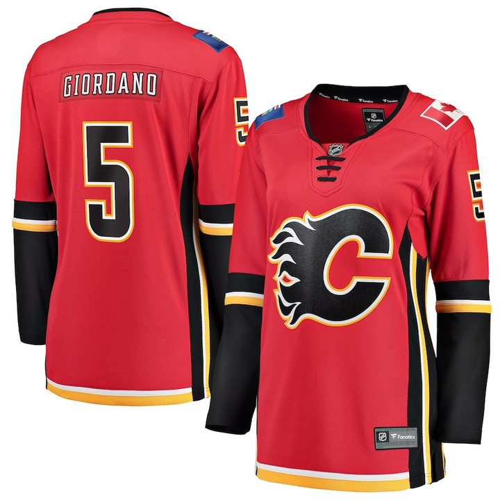Mark Giordano Calgary Flames Fanatics Branded Women's Home Breakaway Player Jersey - Red