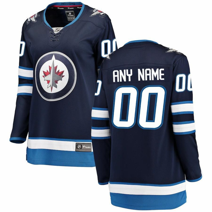 Winnipeg Jets Fanatics Branded Women's Home Breakaway Custom Jersey - Blue