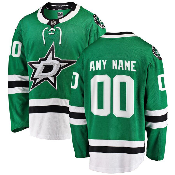 Dallas Stars Fanatics Branded Home Breakaway Custom Jersey - Green