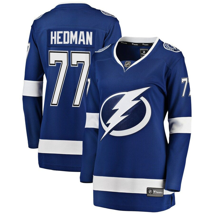 Victor Hedman Tampa Bay Lightning Fanatics Branded Women's Breakaway Player Jersey - Blue