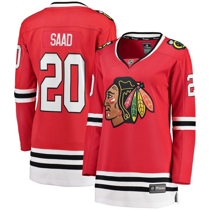 Brandon Saad Chicago Blackhawks Fanatics Branded Women's Breakaway Player Jersey - Red