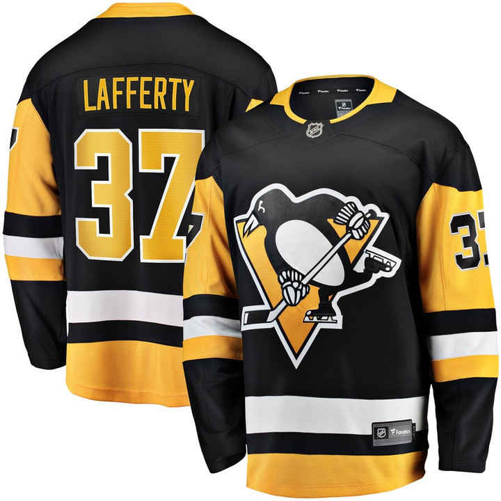 Sam Lafferty Pittsburgh Penguins Fanatics Branded Home Breakaway Player Jersey - Black