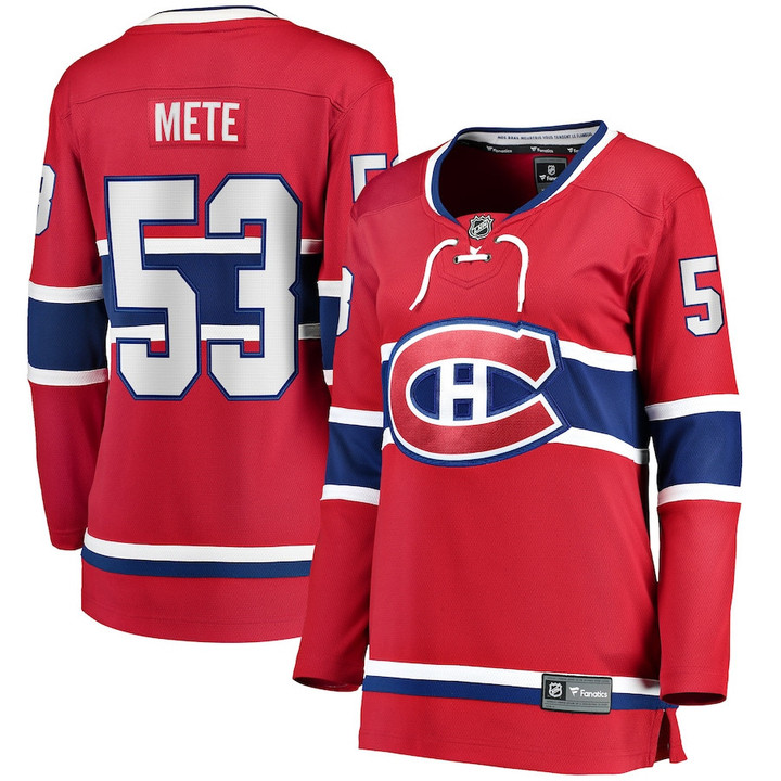 Victor Mete Montreal Canadiens Fanatics Branded Women's Home Breakaway Player Jersey - Red