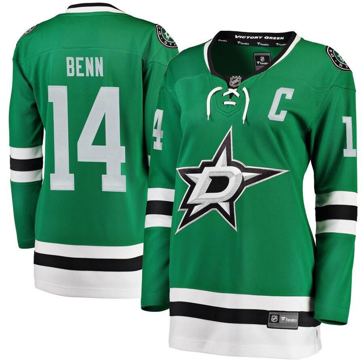 Jamie Benn Dallas Stars Fanatics Branded Women's Home Breakaway Player Jersey - Green