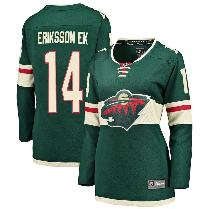 Joel Eriksson Ek Minnesota Wild Fanatics Branded Women's Breakaway Player Jersey - Green