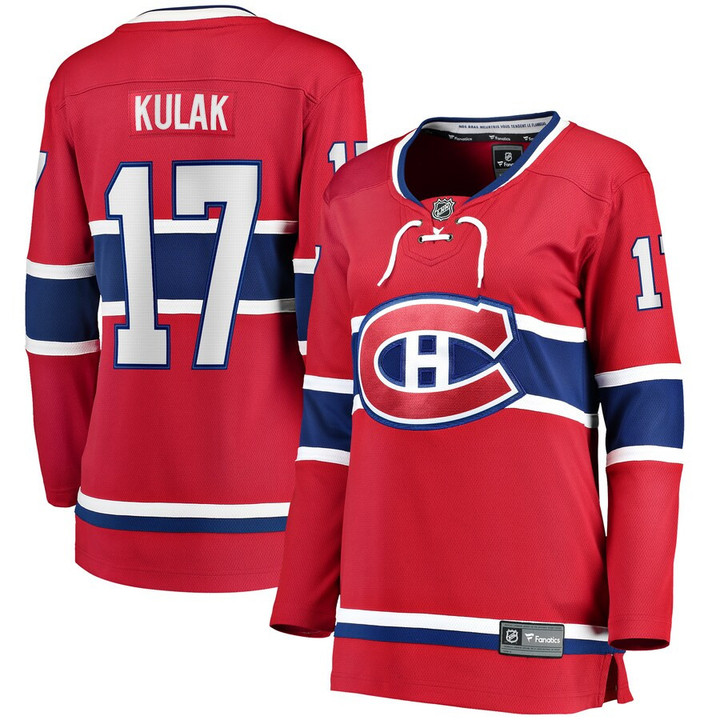 Brett Kulak Montreal Canadiens Fanatics Branded Women's Home Breakaway Player Jersey - Red