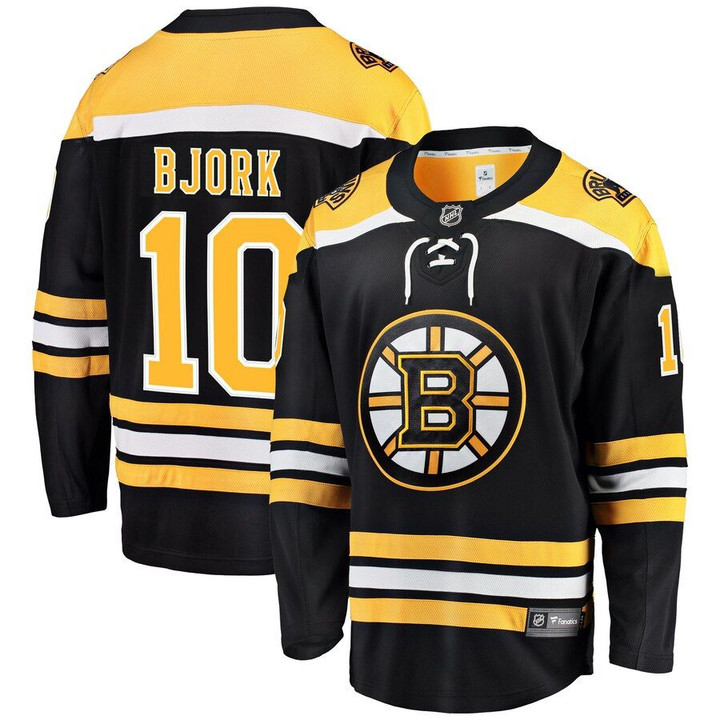 Anders Bjork Boston Bruins Fanatics Branded Youth Breakaway Player Jersey - Black