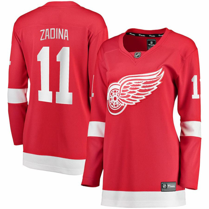 Filip Zadina Detroit Red Wings Fanatics Branded Women's Home Breakaway Player Jersey - Red