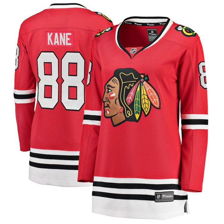 Patrick Kane Chicago Blackhawks Fanatics Branded Women's Home Breakaway Player Jersey - Red