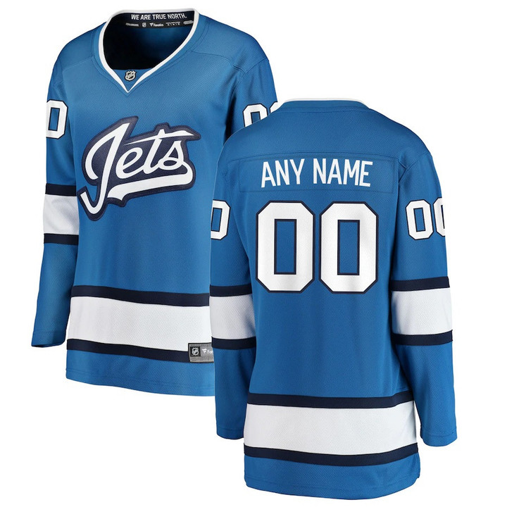 Winnipeg Jets Fanatics Branded Women's Alternate Breakaway Custom Jersey - Blue
