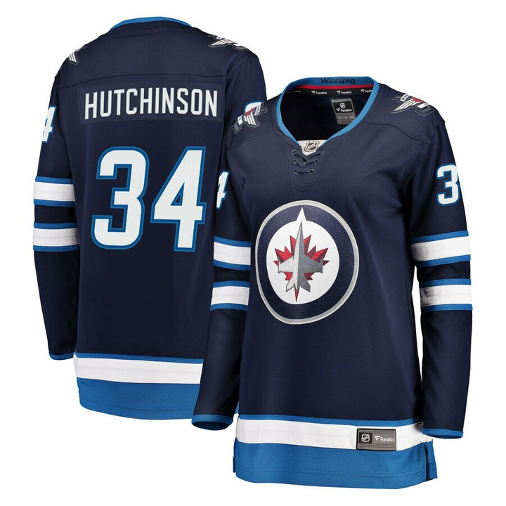 Michael Hutchinson Winnipeg Jets Fanatics Branded Women's Breakaway Player Jersey - Navy