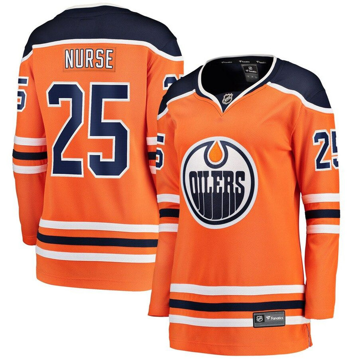 Darnell Nurse Edmonton Oilers Fanatics Branded Women's Home Breakaway Player Jersey - Orange