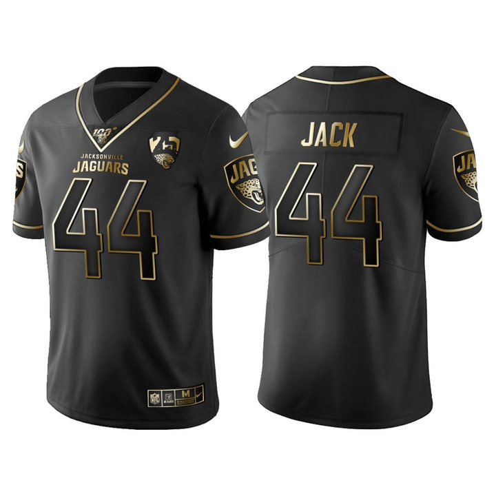 Jacksonville Jaguars Myles Jack 25th Anniversary Black Gold Logo Jersey
