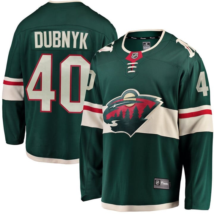 Devan Dubnyk Minnesota Wild Fanatics Branded Youth Breakaway Player Jersey - Green
