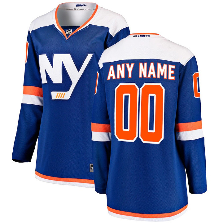 New York Islanders Fanatics Branded Women's Alternate Breakaway Custom Jersey - Blue