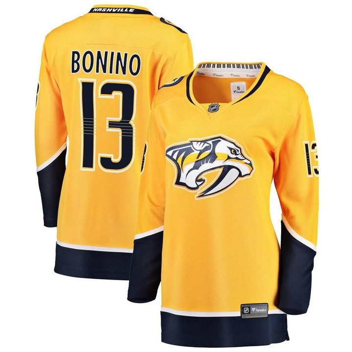 Nick Bonino Nashville Predators Fanatics Branded Women's Breakaway Player Jersey - Gold