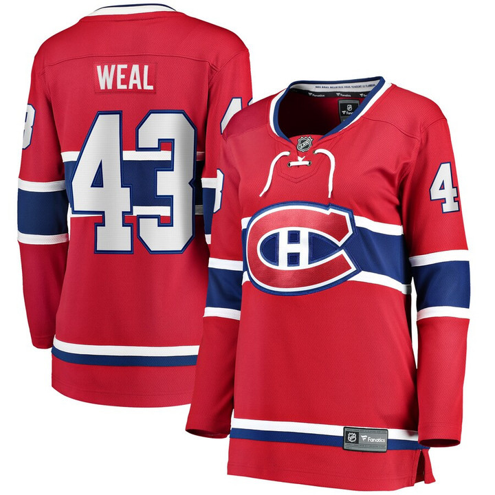 Jordan Weal Montreal Canadiens Fanatics Branded Women's Home Breakaway Player Jersey - Red