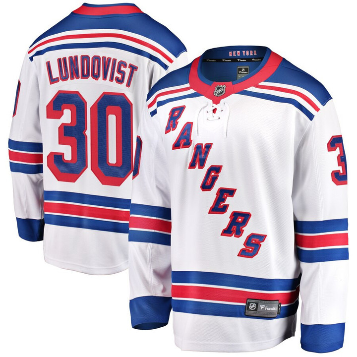 Henrik Lundqvist New York Rangers Fanatics Branded Breakaway Player Jersey - White