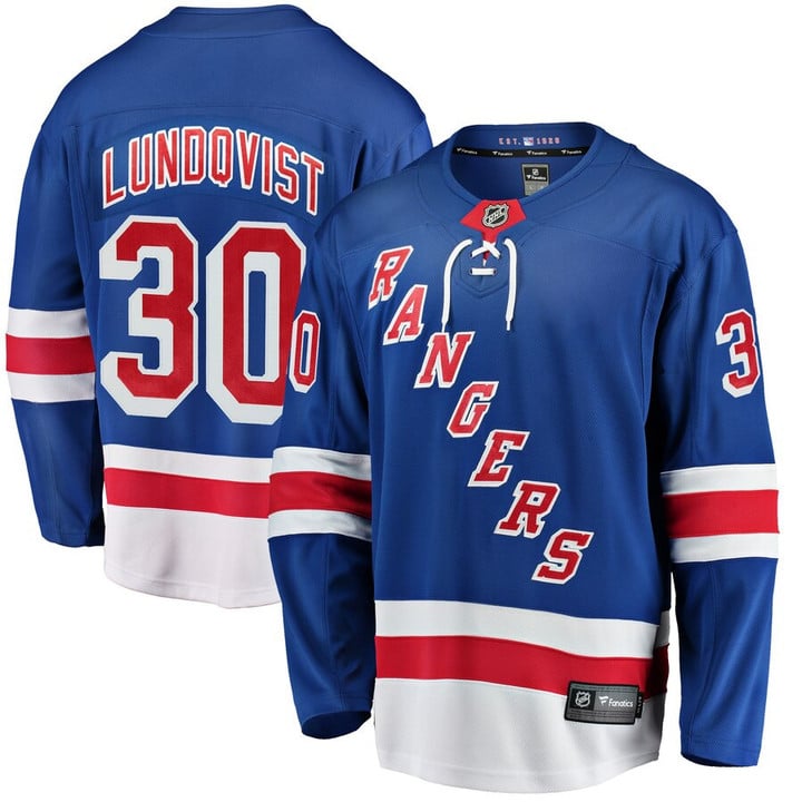 Henrik Lundqvist New York Rangers Fanatics Branded Breakaway Player Jersey - Royal