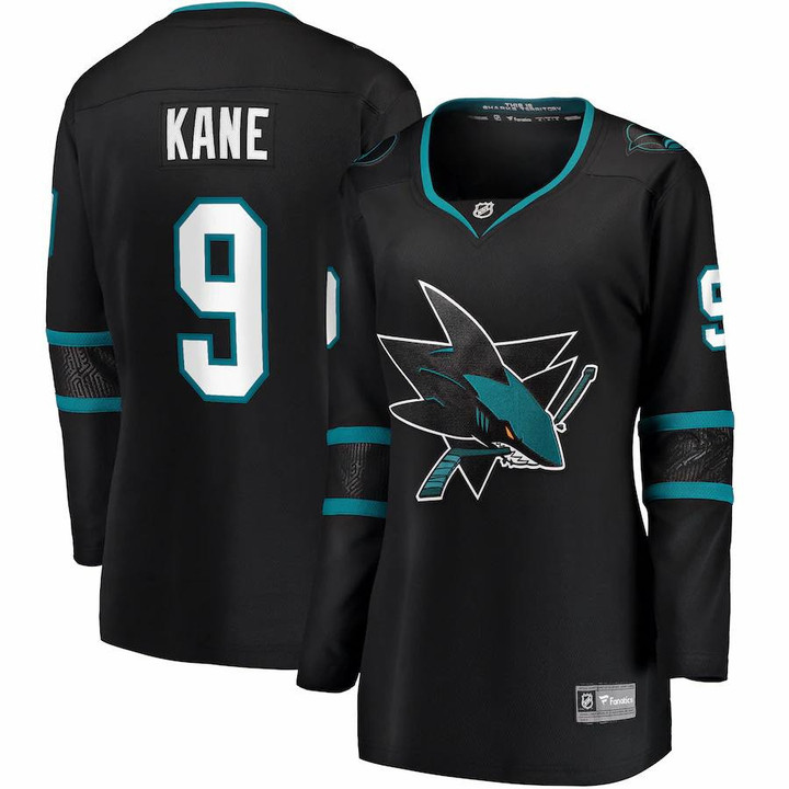 Evander Kane San Jose Sharks Fanatics Branded Women's Alternate Premier Breakaway Jersey - Black
