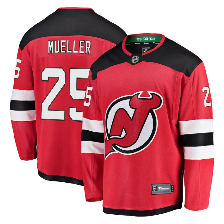 Mirco Mueller New Jersey Devils Fanatics Branded Home Breakaway Player Jersey - Red