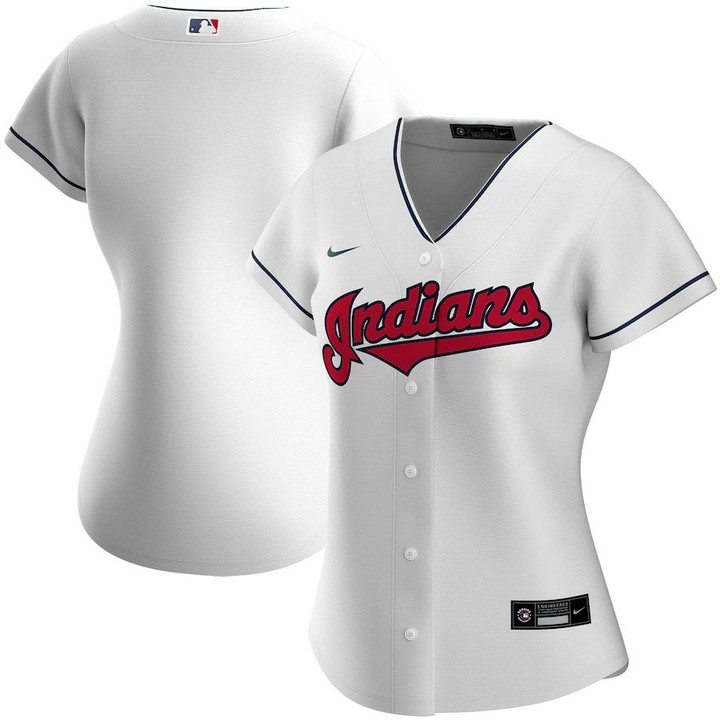 Cleveland Indians Nike Women's Home 2020 Replica Team Jersey - White