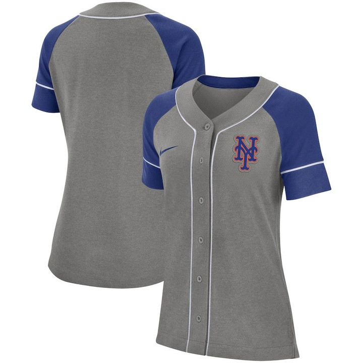New York Mets Nike Women's Classic Baseball Jersey - Gray