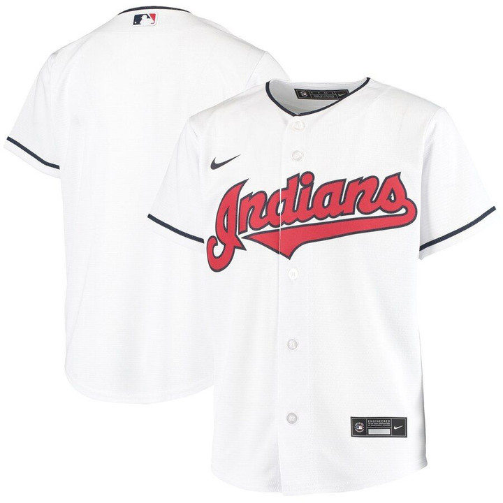 Cleveland Indians Nike Youth Home 2020 Replica Team Jersey - White