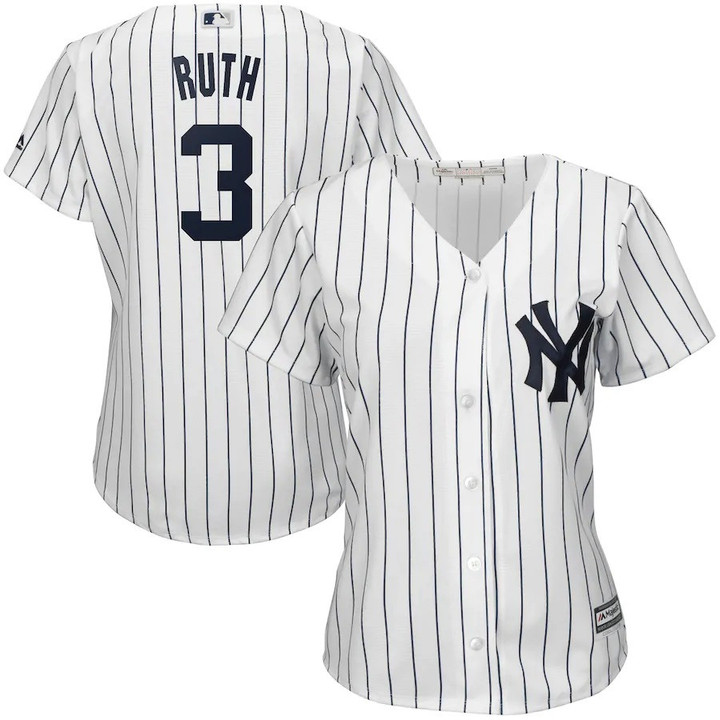 Babe Ruth New York Yankees Majestic Women's Cool Base Player Jersey - White