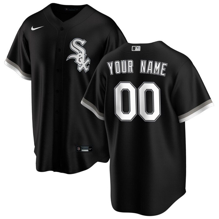 Chicago White Sox Nike Alternate 2020 Replica Custom Jersey - Black