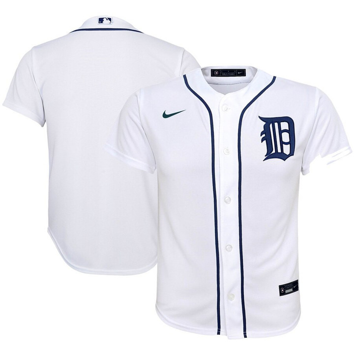 Detroit Tigers Nike Youth Home 2020 Replica Team Jersey - White