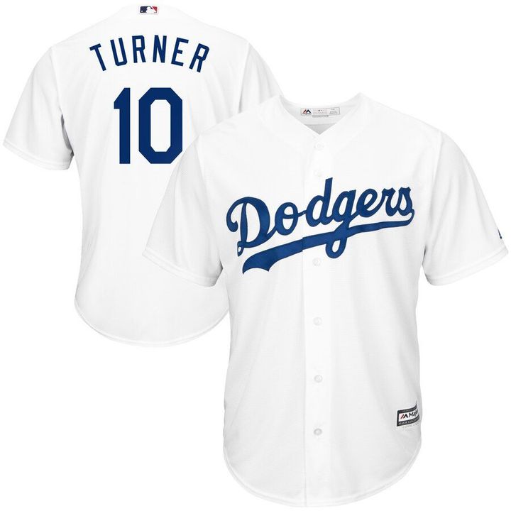 Justin Turner Los Angeles Dodgers Majestic Official Cool Base Player Jersey - White