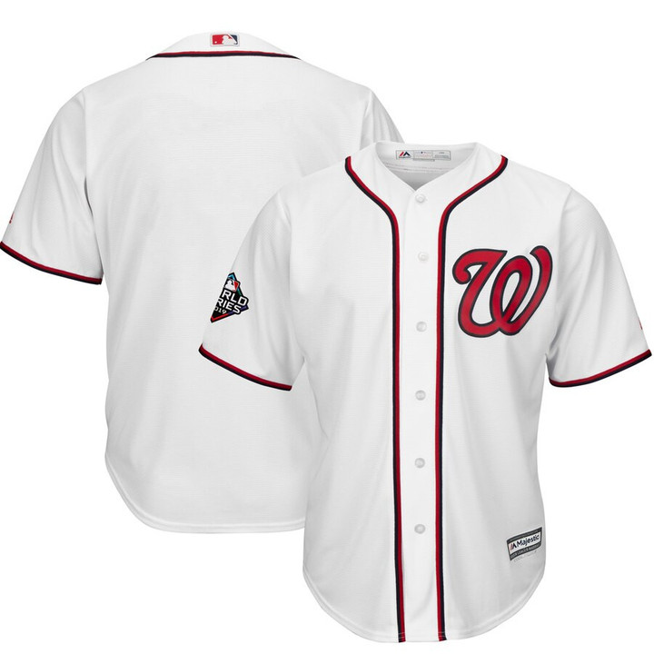 Washington Nationals Majestic 2019 World Series Bound Official Cool Base Team Jersey - White