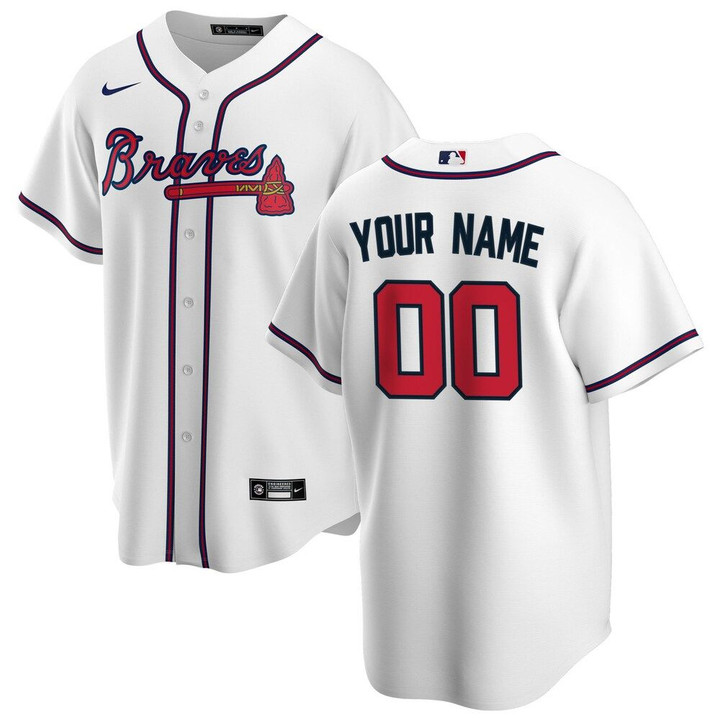 Atlanta Braves Nike Home 2020 Custom Jersey - White