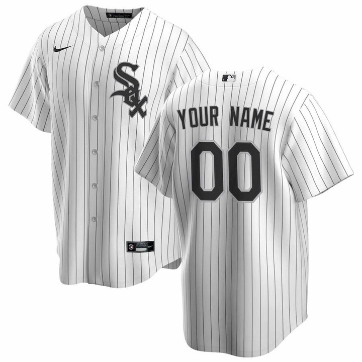 Chicago White Sox Nike Home 2020 Replica Custom Jersey - White/Black