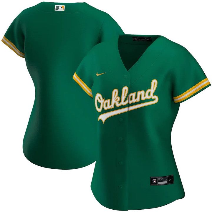 Oakland Athletics Nike Women's Alternate 2020 Replica Team Jersey - Kelly Green