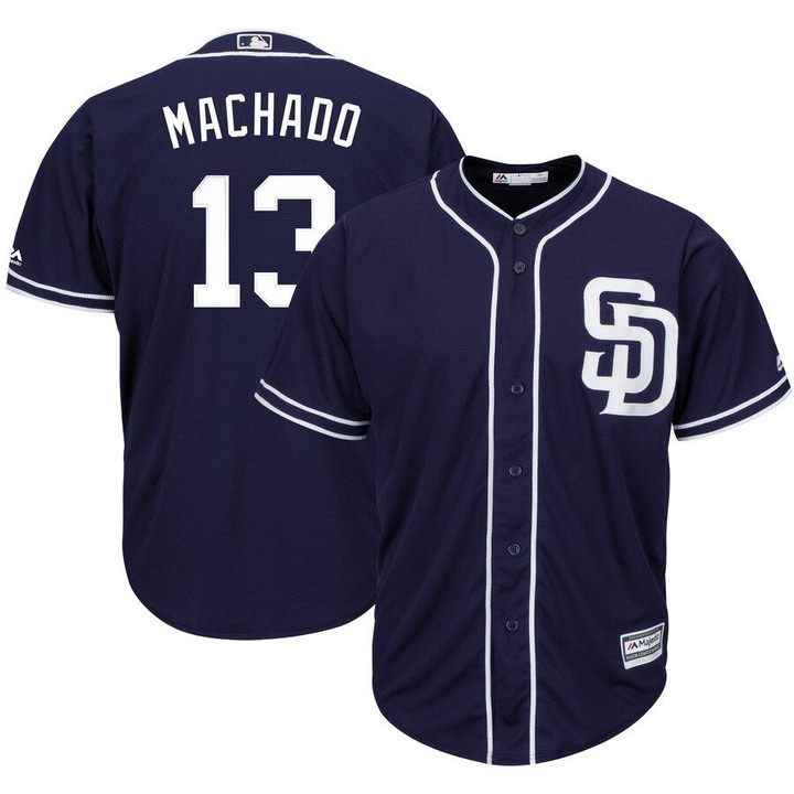 Manny Machado San Diego Padres Majestic Official Cool Base Player Jersey - Navy
