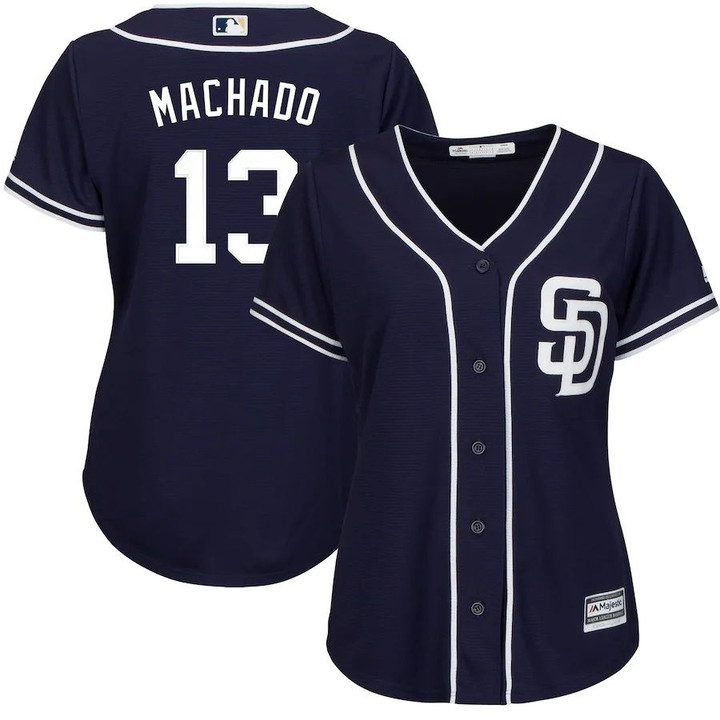 Manny Machado San Diego Padres Majestic Women's Cool Base Player Jersey - Navy