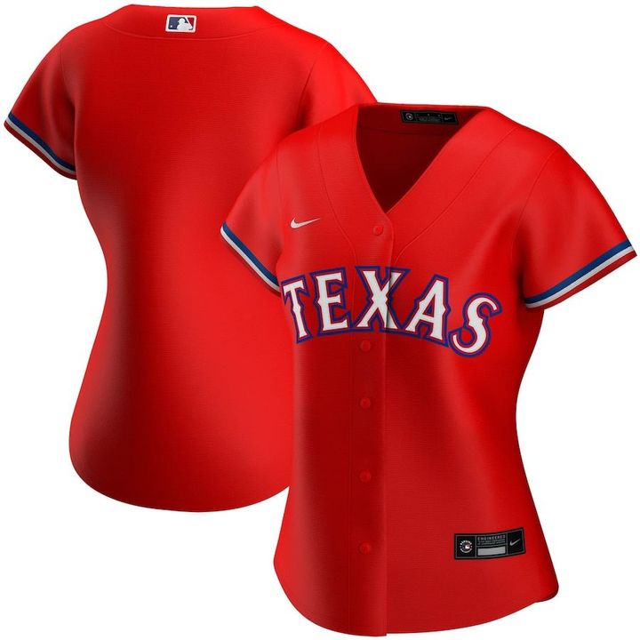 Texas Rangers Nike Women's Alternate 2020 Replica Team Jersey - Red