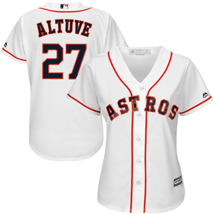Jose Altuve Houston Astros Majestic Women's Cool Base Player Jersey - White