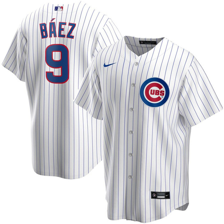 Javier Baez Chicago Cubs Nike Home 2020 Replica Player Jersey - White