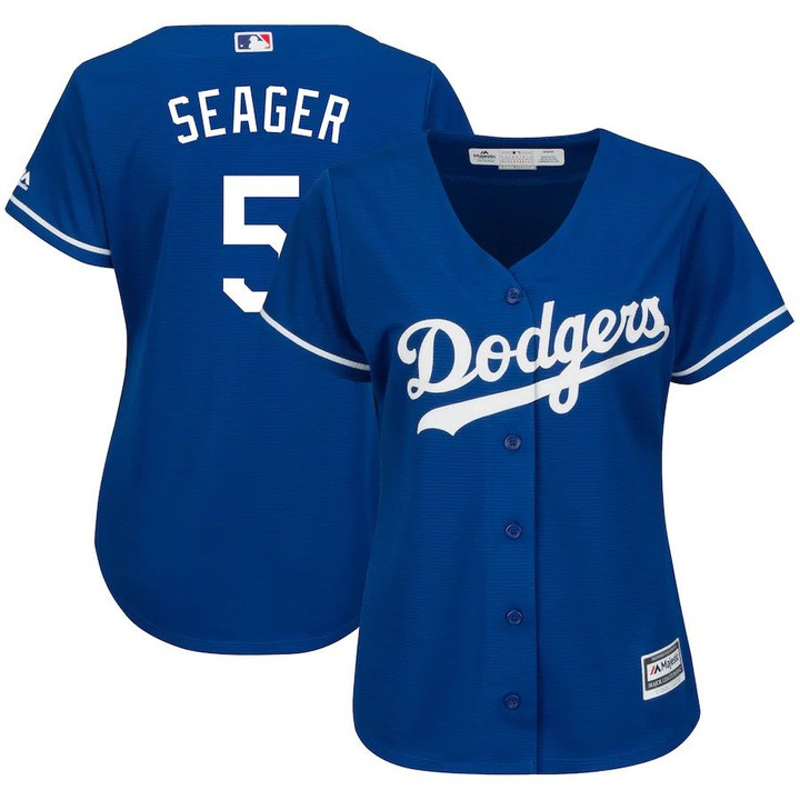Corey Seager Los Angeles Dodgers Majestic Women's Cool Base Player Jersey -Royal