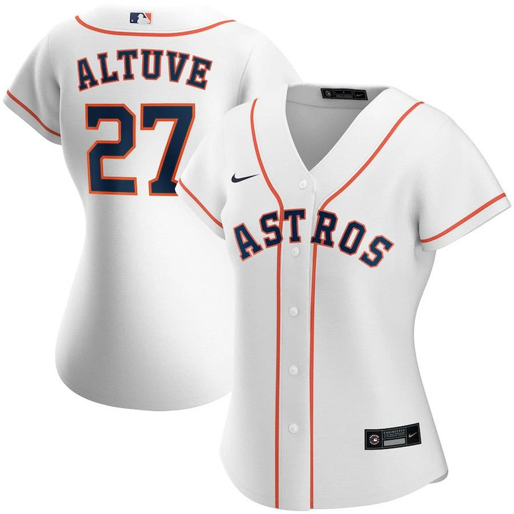 Jose Altuve Houston Astros Nike Women's Home 2020 Replica Player Jersey - White
