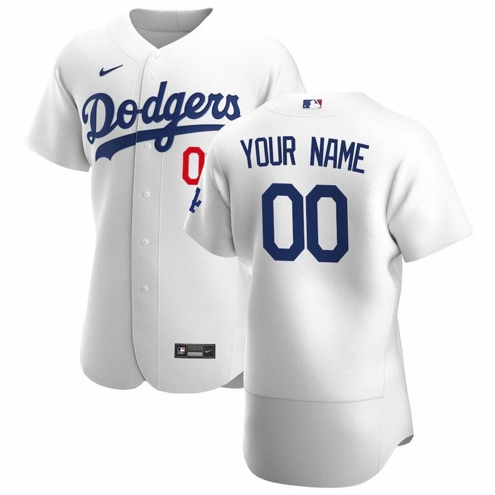 Los Angeles Dodgers Nike 2020 Home Replica Custom Jersey - White