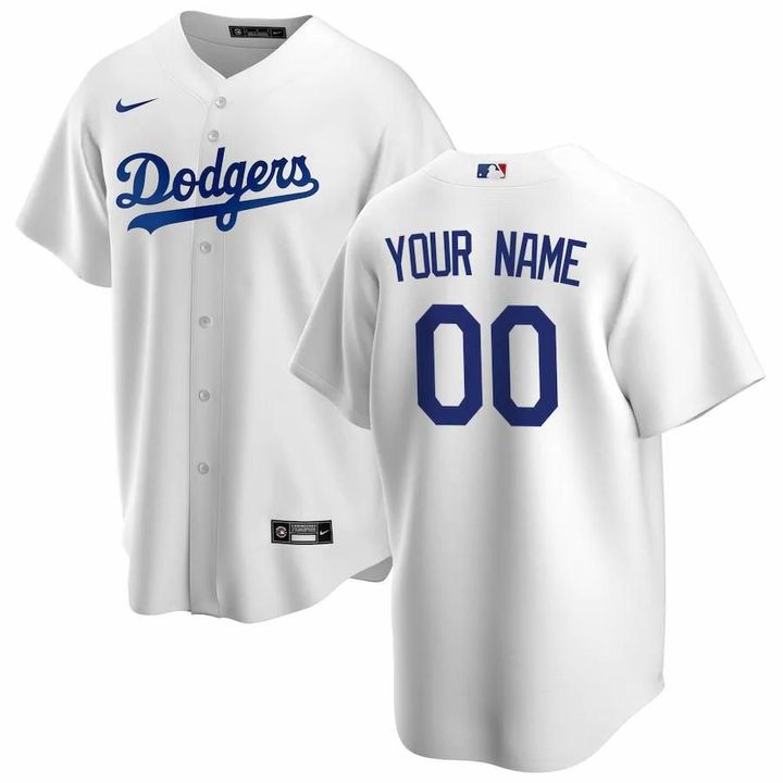 Los Angeles Dodgers Nike Home 2020 Replica Custom Jersey - White