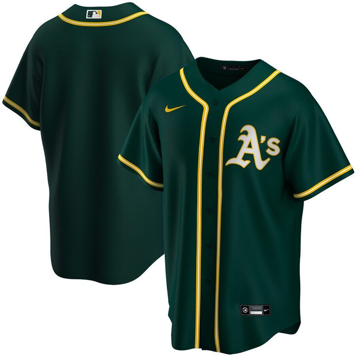 Oakland Athletics Nike Youth Alternate 2020 Replica Team Jersey - Green