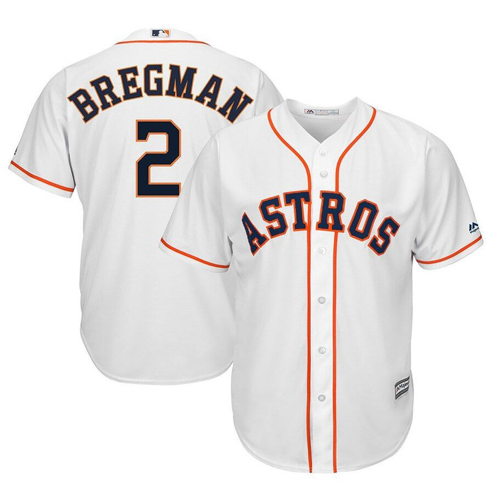 Alex Bregman Houston Astros Majestic Home Official Cool Base Player Replica Jersey - White