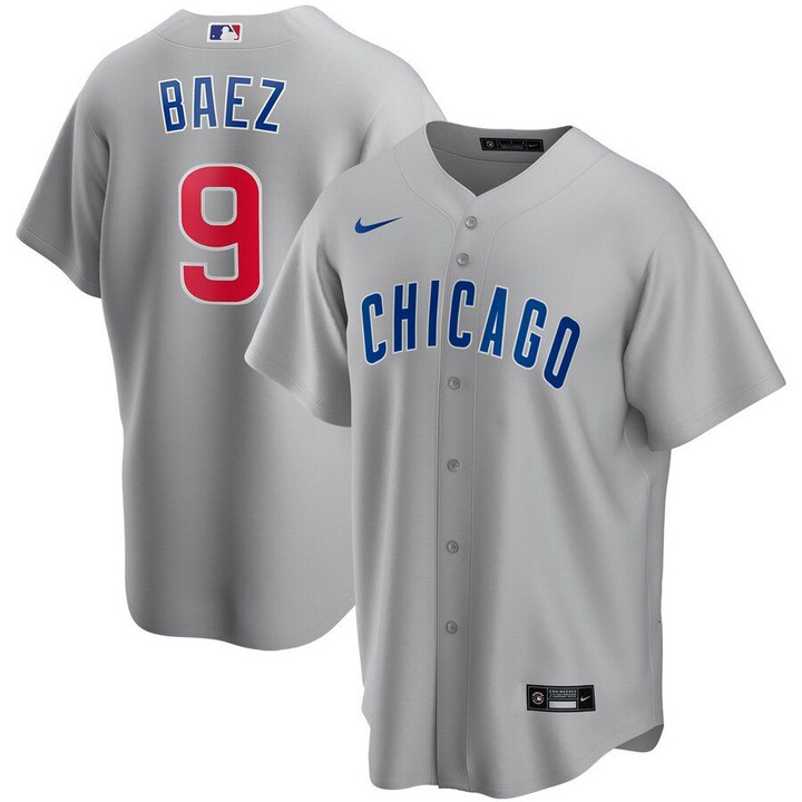 Javier Baez Chicago Cubs Nike Road 2020 Replica Player Jersey - Gray